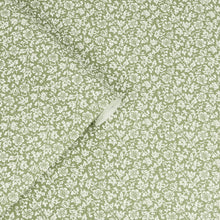 121077 Sweet Alyssum Moss Green Wallpaper by Laura Ashley