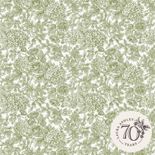 121080 Louise Moss Green Wallpaper by Laura Ashley