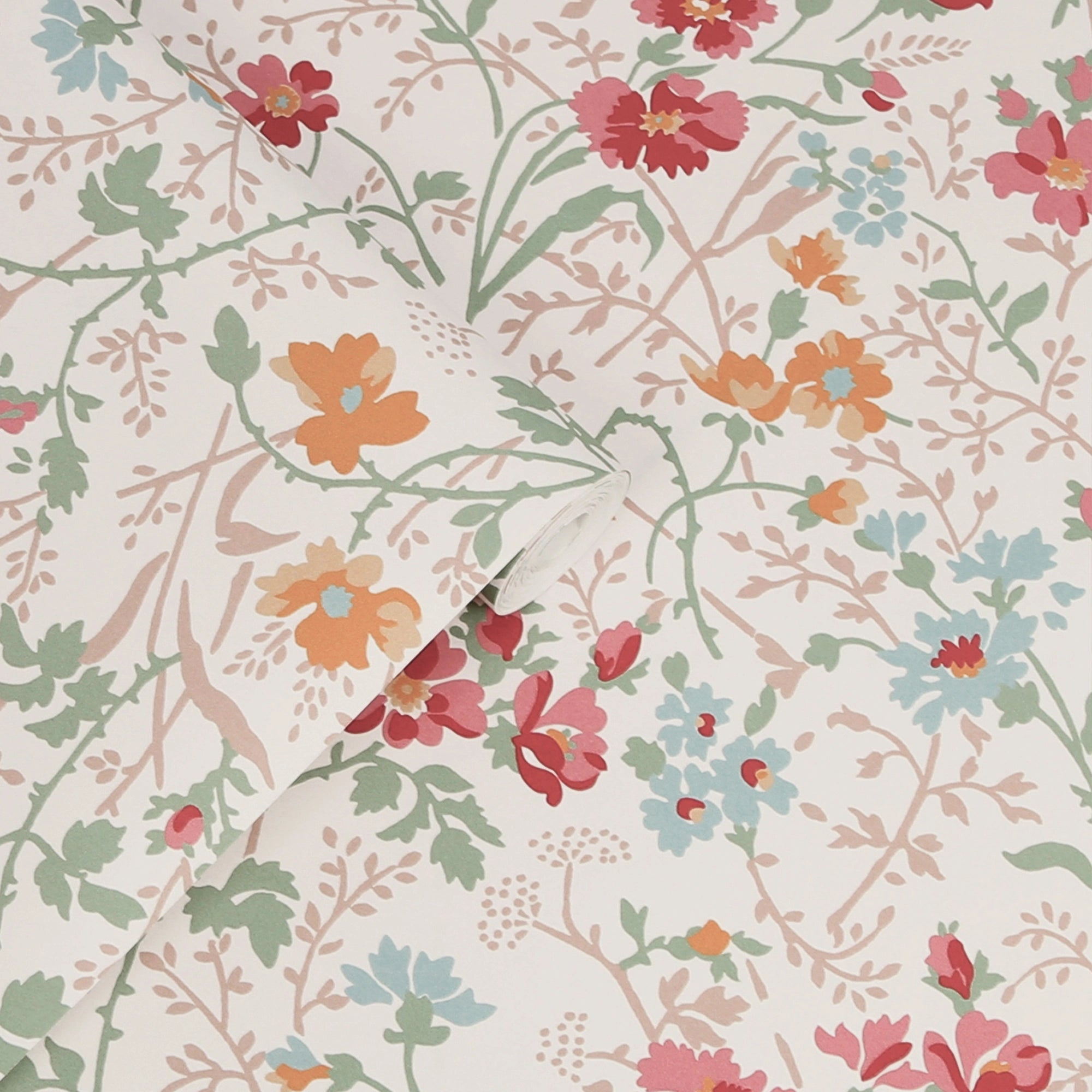 121082 Shropshire Posy Antique Pink Wallpaper by Laura Ashley