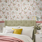 121083 Mountney Garden Antique Pink Wallpaper by Laura Ashley