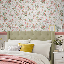121083 Mountney Garden Antique Pink Wallpaper by Laura Ashley