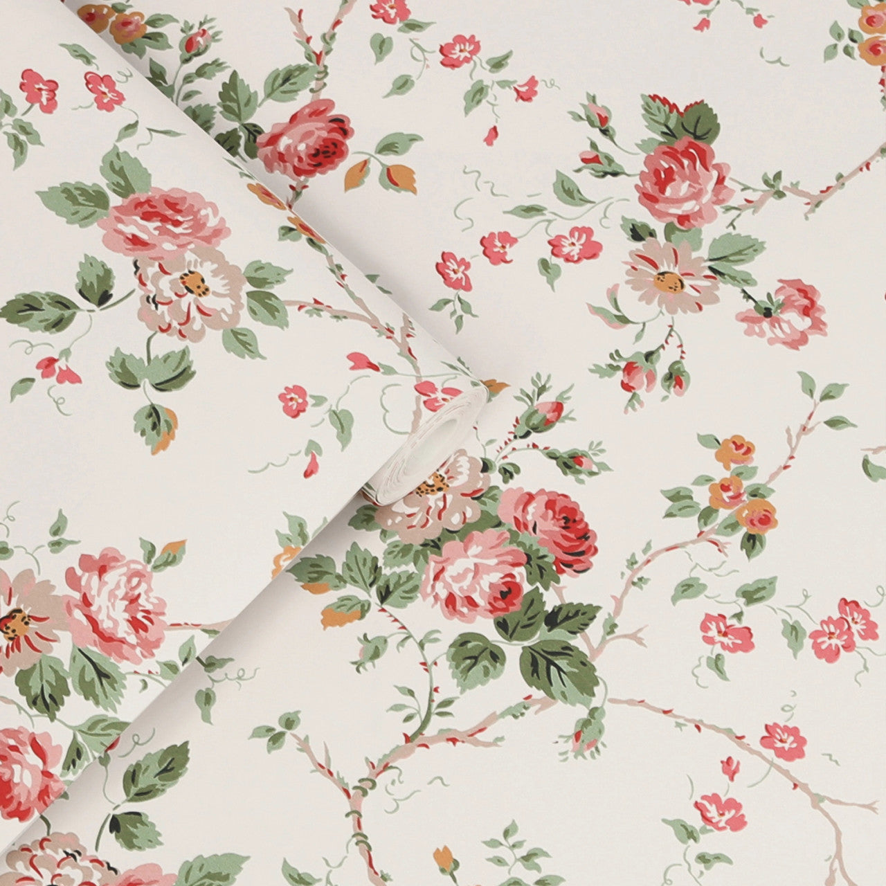 121083 Mountney Garden Antique Pink Wallpaper by Laura Ashley