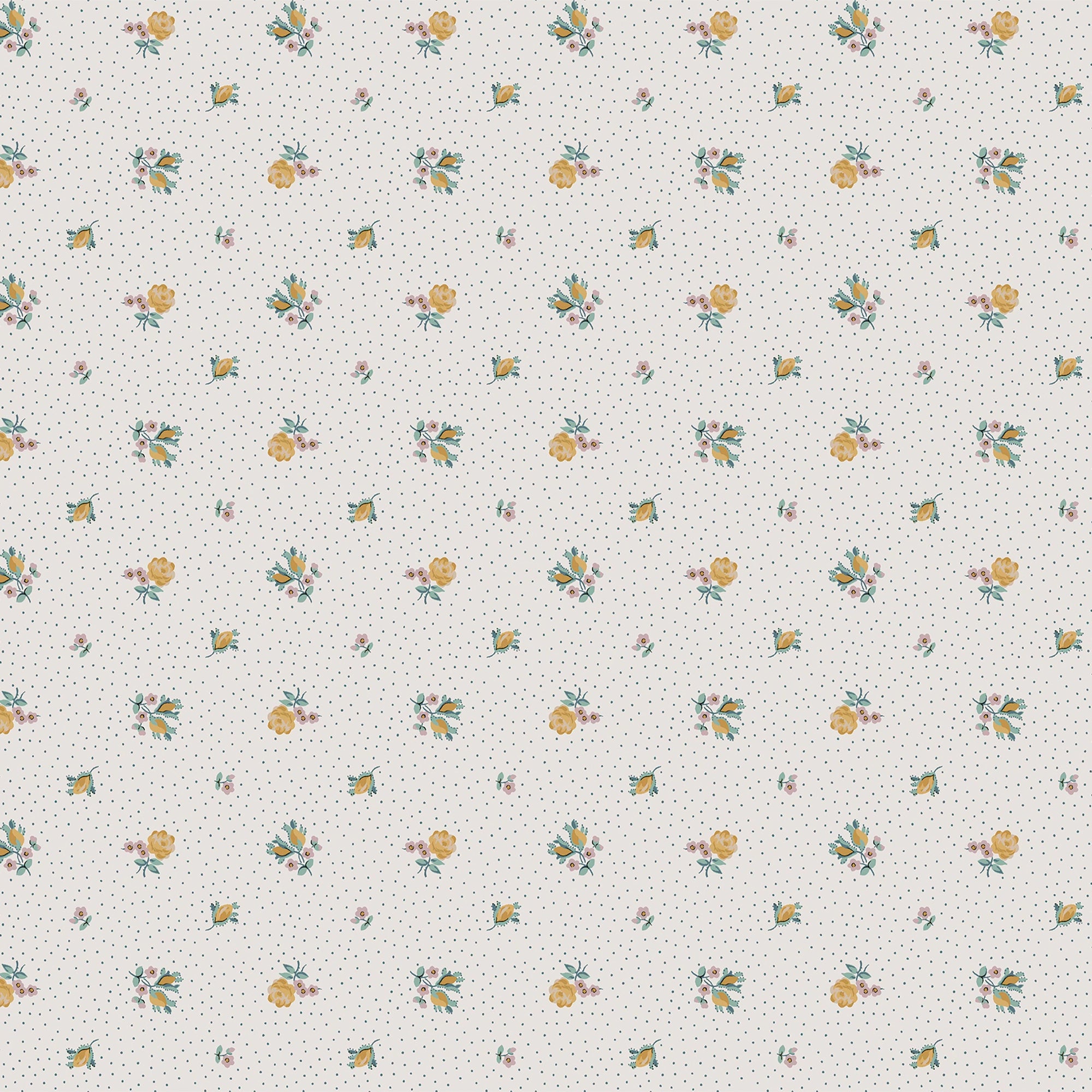121084 Claudia's Friend Ochre Yellow Wallpaper by Laura Ashley