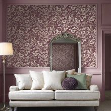 121086 Summerhill Pale Blackberry Wallpaper by Laura Ashley