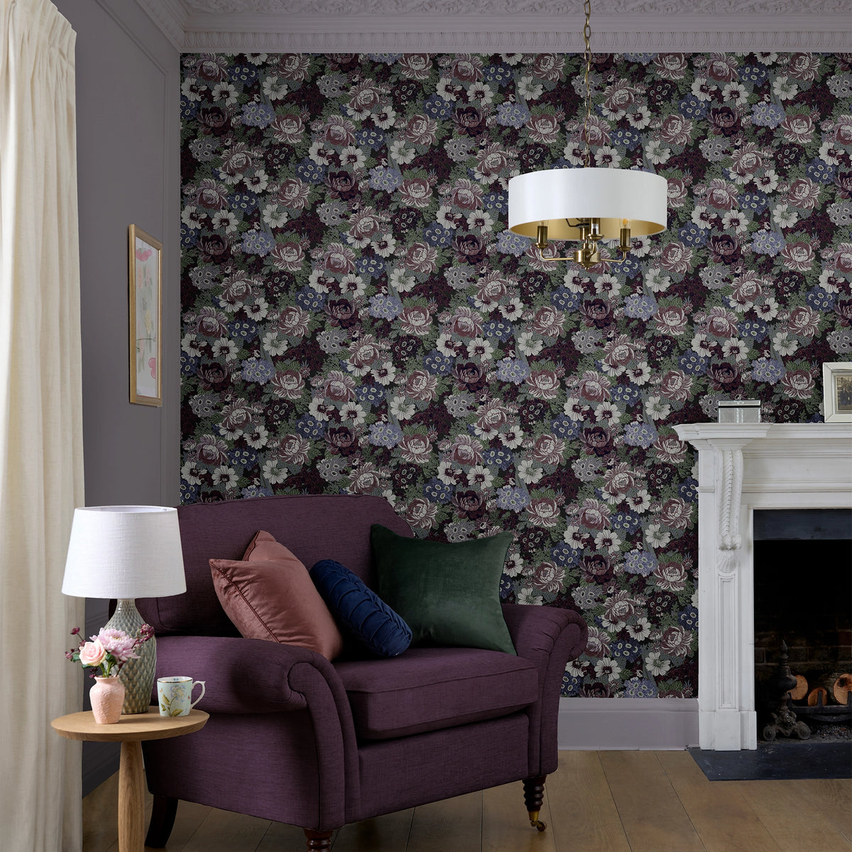 Honnington Peonies Wallpaper by Laura Ashley