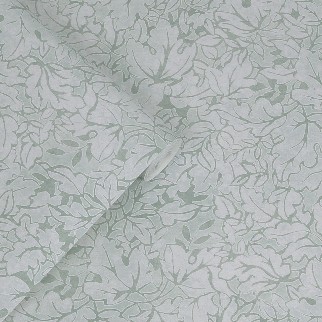121089 Corrina Leaf Mineral Green Wallpaper by Laura Ashley
