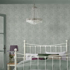 121089 Corrina Leaf Mineral Green Wallpaper by Laura Ashley