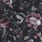121090 Edita's Garden Charcoal Grey Wallpaper by Laura Ashley