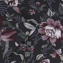 121090 Edita's Garden Charcoal Grey Wallpaper by Laura Ashley