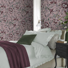 121091 Edita's Garden Pale Blackberry Wallpaper by Laura Ashley