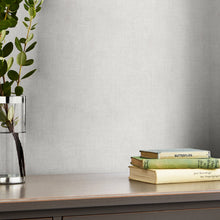 121096 Plain Pale Silver Wallpaper by Laura Ashley
