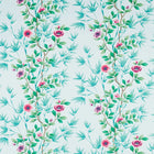 121102 Lady Alford Harlequin X Diane Hill Sky and Magenta Fabric by Harlequin