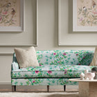 121102 Lady Alford Harlequin X Diane Hill Sky and Magenta Fabric by Harlequin