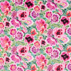 121107 Marsha Velvet Harlequin X Diane Hill Apple, Peony and Magenta Fabric by Harlequin