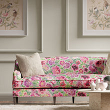 121107 Marsha Velvet Harlequin X Diane Hill Apple, Peony and Magenta Fabric by Harlequin