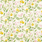 121115 Marie Harlequin X Diane Hill Fig Leaf, Honey and Blossom Fabric by Harlequin