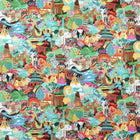 121125 Journey of Discovery Velvet Colour 3 Ionian Harissa Emerald Harlequin Fabric