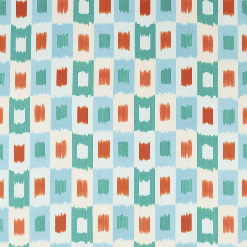 121128 Shiruku Colour 3 Harissa Amazonia Emerald Harlequin Fabric