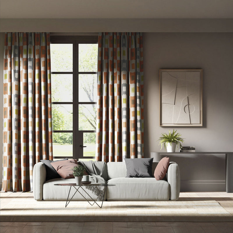 121130 Shiruku Colour 3 Paprika Sketched Nectar Harlequin Fabric