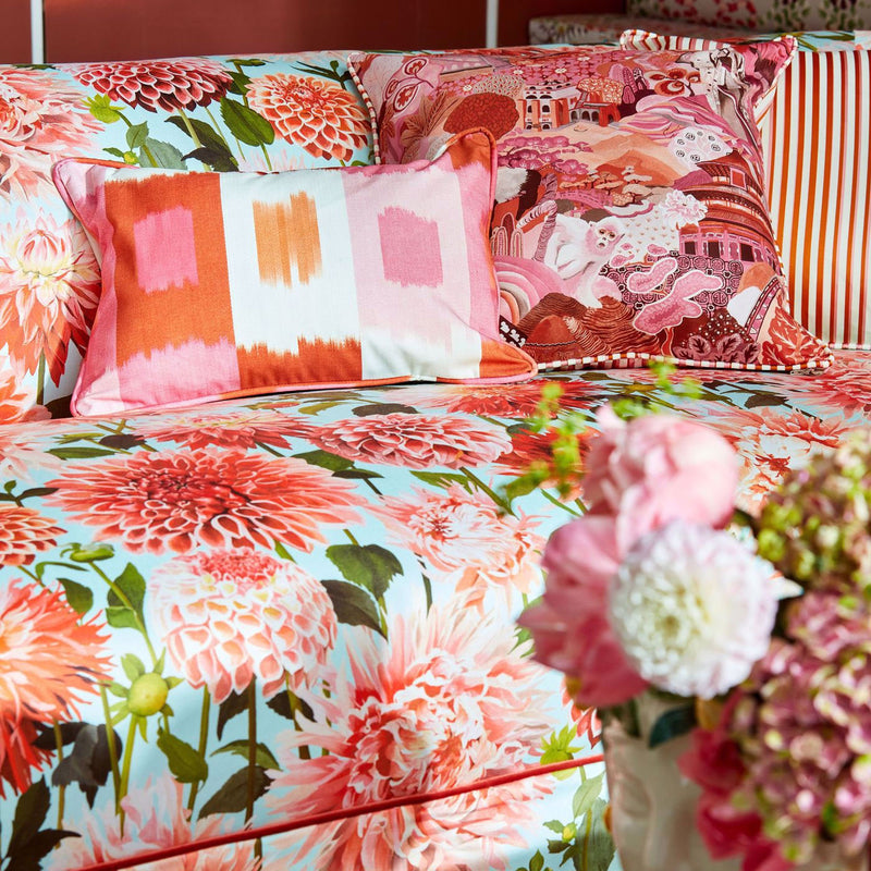 121131 Shiruku Colour 3 Paprika Fuschia Fig Blossom Harlequin Fabric