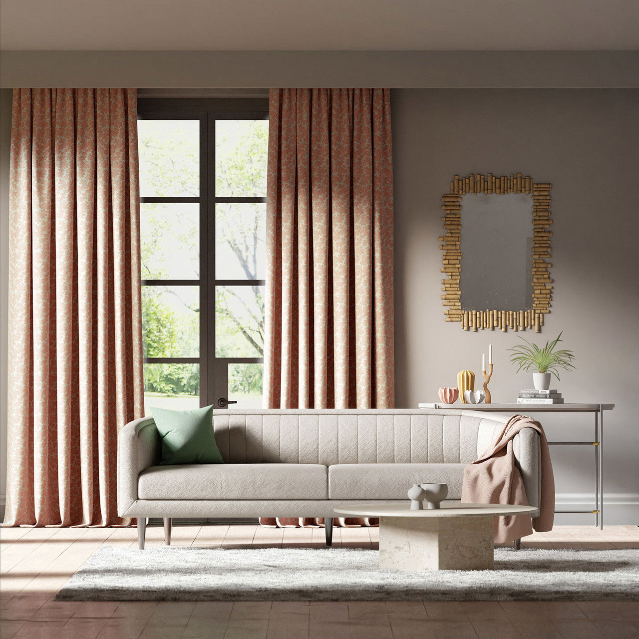 121134 Zori Colour 3 Harissa Paper Lantern Harlequin Fabric