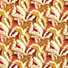 121136 Calathea Velvet Colour 3 Amber Light Brazilian Rosewood Pomegranate and Shiitake Harlequin Fabric