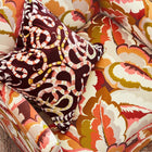 121136 Calathea Velvet Colour 3 Amber Light Brazilian Rosewood Pomegranate and Shiitake Harlequin Fabric