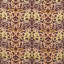 121140 Serpenti Velvet Colour 3 Brazilian Rosewood Grounded Amber Light Harlequin Fabric