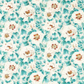 Florent Colour 4 Hempseed, Lagoon and Rosehip Fabric by Harlequin