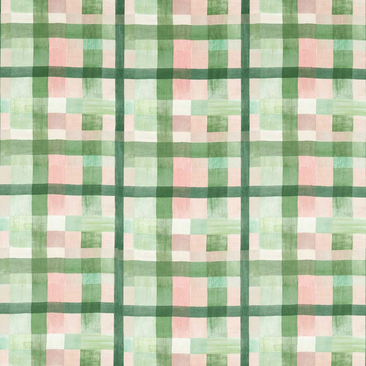 121160 Ertha Colour 4 Positano, Clover and Fig Leaf Fabric by Harlequin