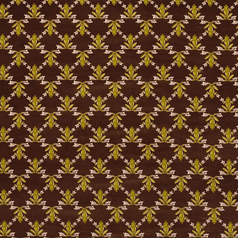121162 Wood Frog Velvet Colour 4 Charcoal and Pistachio Fabric by Harlequin