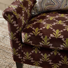 121162 Wood Frog Velvet Colour 4 Charcoal and Pistachio Fabric by Harlequin