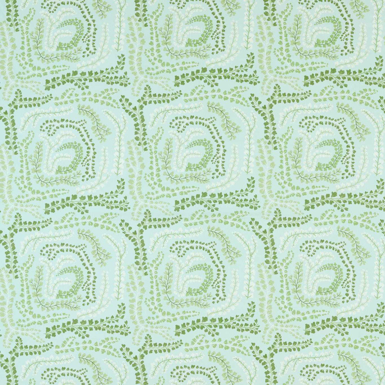 121166 Fayola Colour 4 Seaglass, Clover and Awakening Fabric by Harlequin