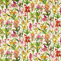 Kalina Colour 4 Parchment, Forest and Azalea Fabric by Harlequin