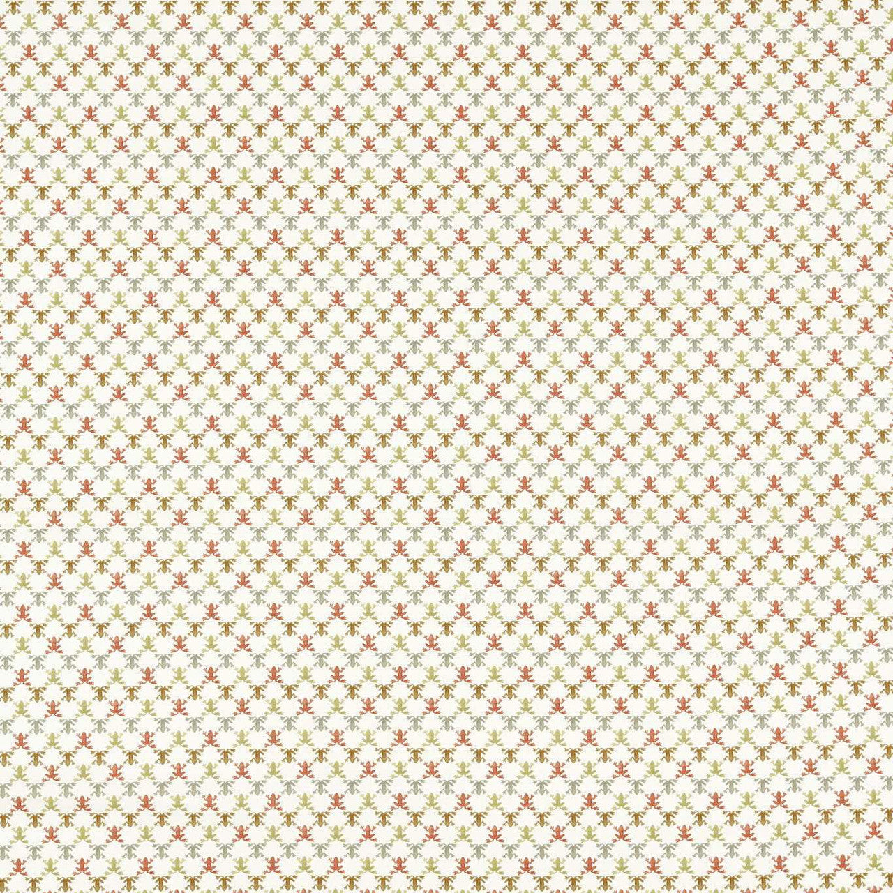 121169 Mini Wood Frog Colour 4 Terracotta, Parchment and Sketched Fabric by Harlequin