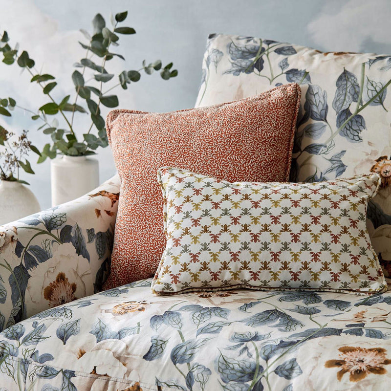 121169 Mini Wood Frog Colour 4 Terracotta, Parchment and Sketched Fabric by Harlequin