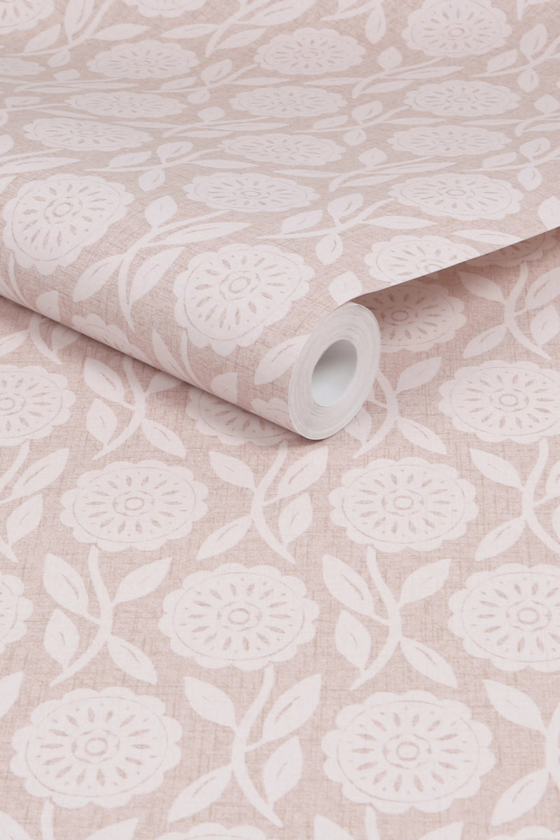 121185 Medley Pink Wallpaper by Next