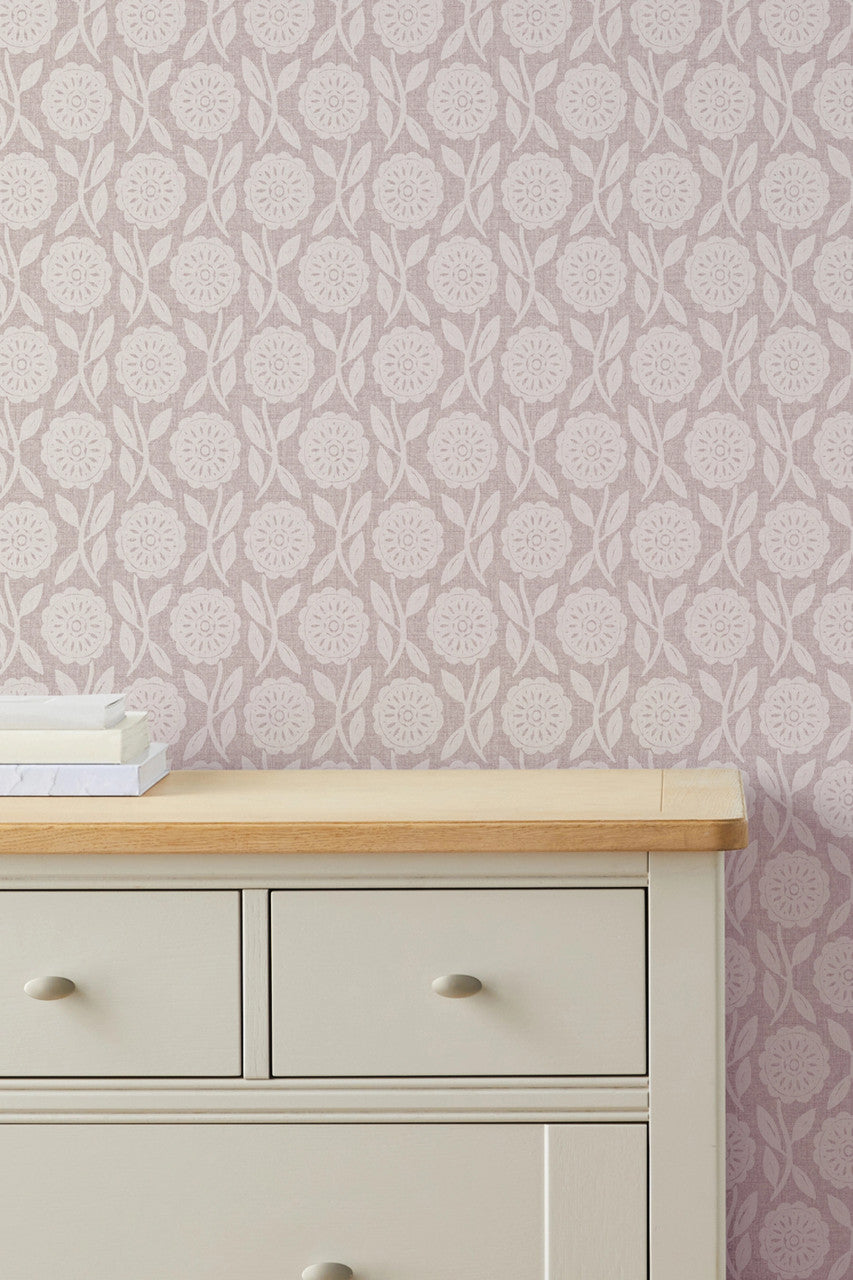 121185 Medley Pink Wallpaper by Next