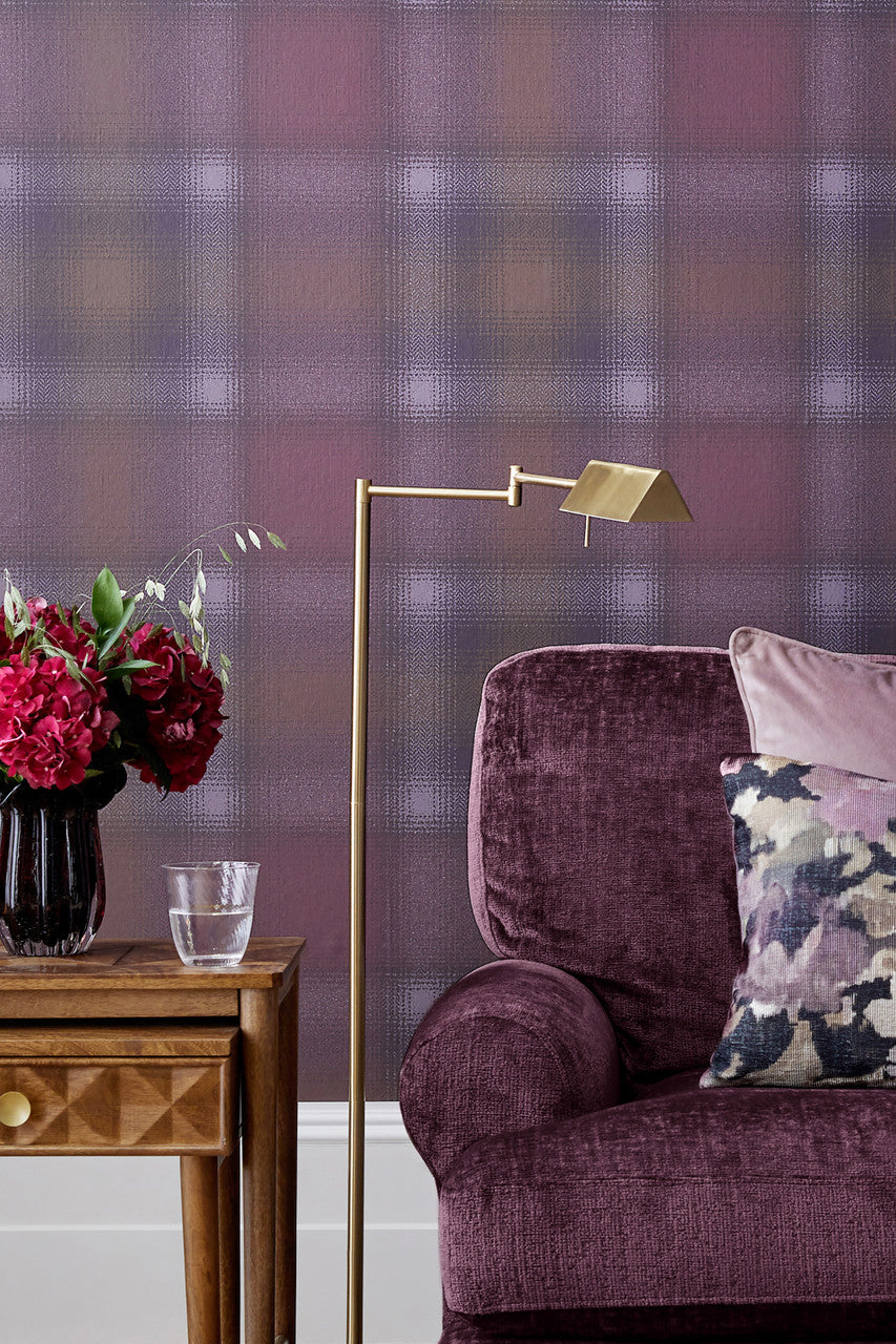 121194 Town & Country Check Wallpaper by Next