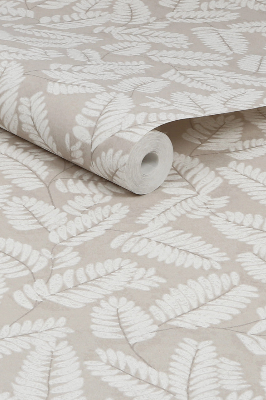 121195 Kindred Leaf Neutral Wallpaper by Next