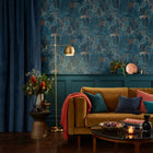 121470 New Eden Navy Wallpaper by Graham and Brown
