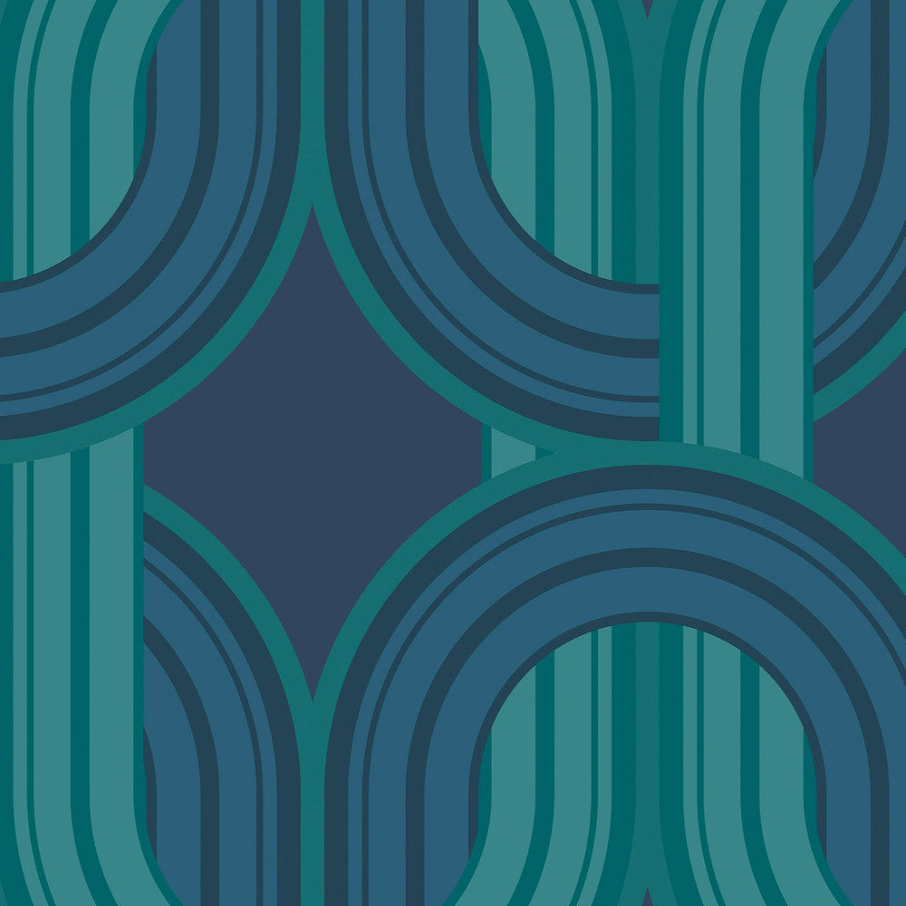 122360 In The Loop Electric Blue Wallpaper by Envy