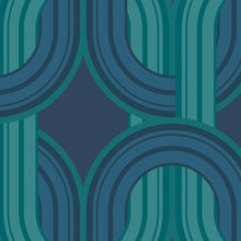 122360 In The Loop Electric Blue Wallpaper by Envy