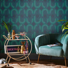 122360 In The Loop Electric Blue Wallpaper by Envy