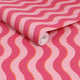 Making Waves Raspberry and Tangerine Wallpaper by Envy