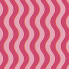 122371 Making Waves Raspberry and Tangerine Wallpaper by Envy