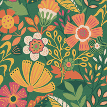 122375 Oopsy Daisy Forest Green Wallpaper by Envy