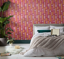 122376 Morse Tangerine and Raspberry Wallpaper by Envy