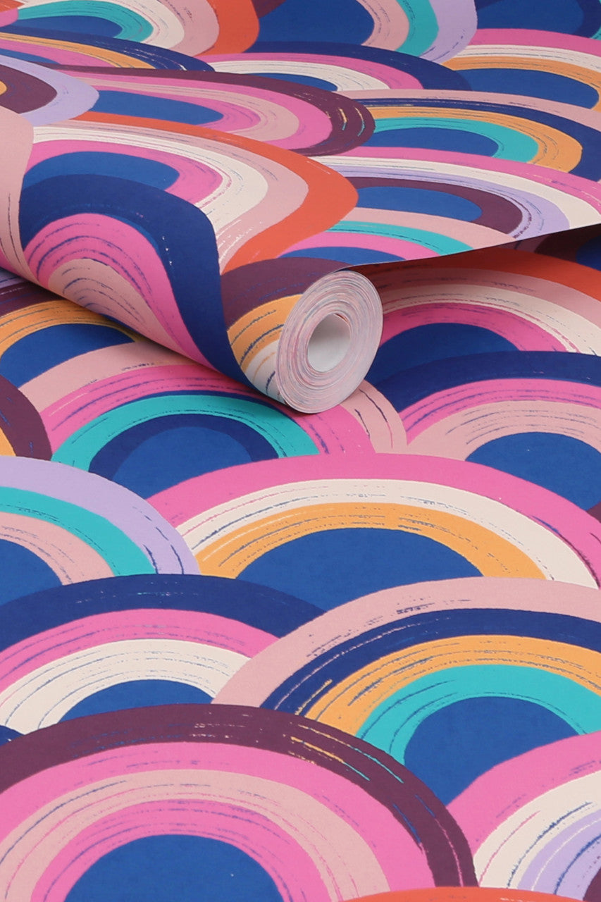 122391 Abstract Rainbow Brights Wallpaper by Next
