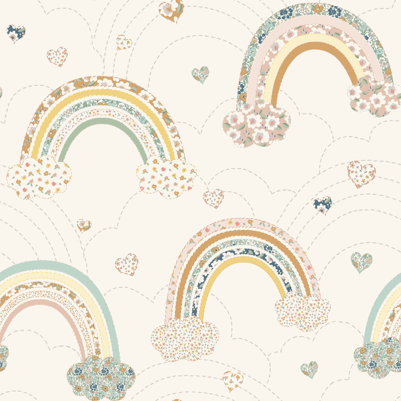 122393 Ditsy Rainbow Pastel Wallpaper by Next